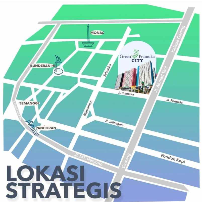 dijual apartemen jl ahmad yani kav 49