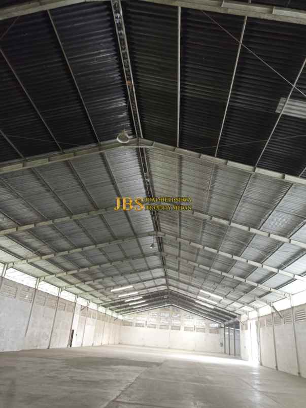 dijual gudang medan binjai km 14 jalan kenduri
