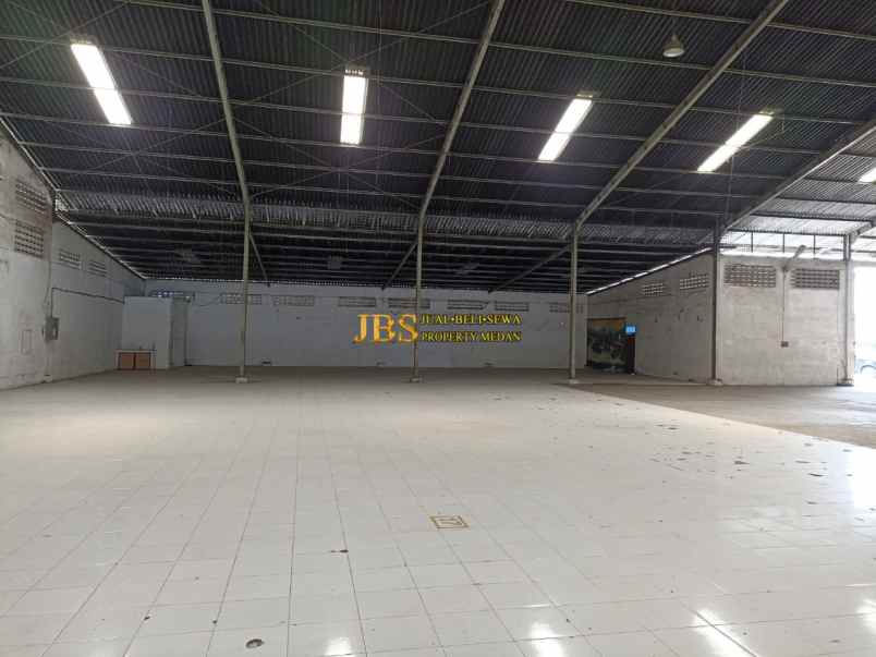 dijual gudang medan binjai km 14 jalan kenduri