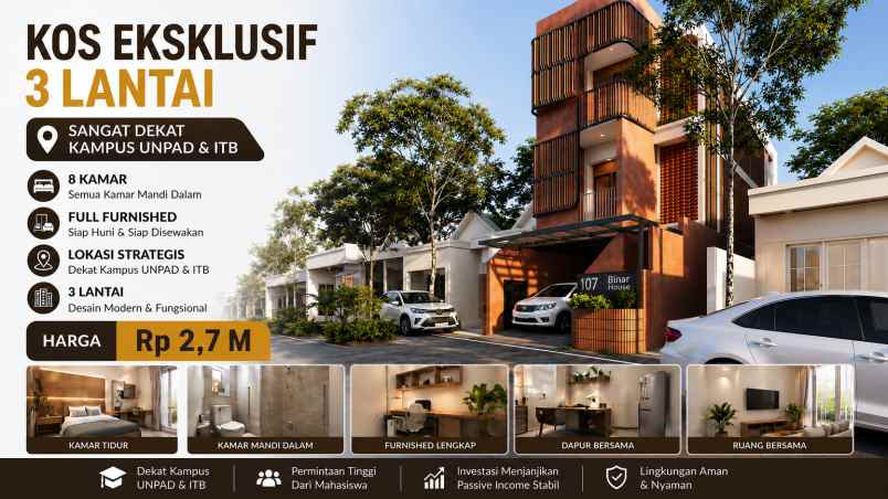 dijual kost jatinangor