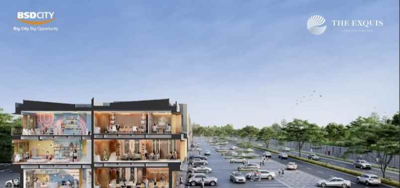 dijual ruko gudang kantor the exquis bsd