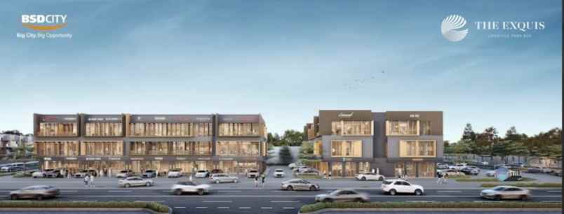 dijual ruko gudang kantor the exquis bsd