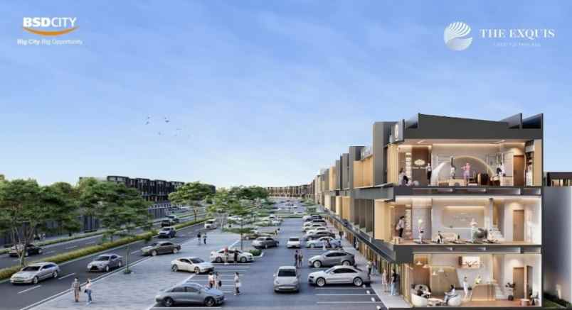 dijual ruko gudang kantor the exquis bsd