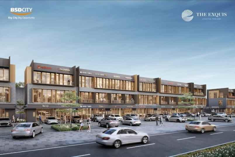 dijual ruko gudang kantor the exquis bsd