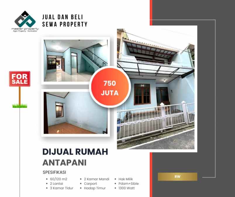 dijual rumah antapani