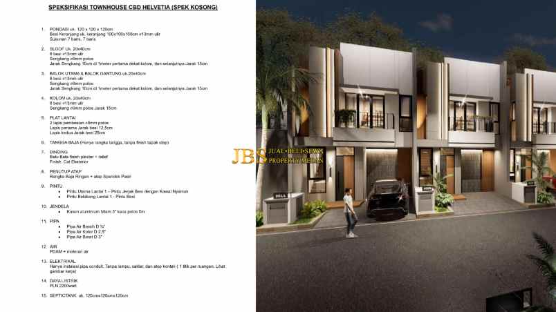 dijual rumah cbd helvetia jl veteran