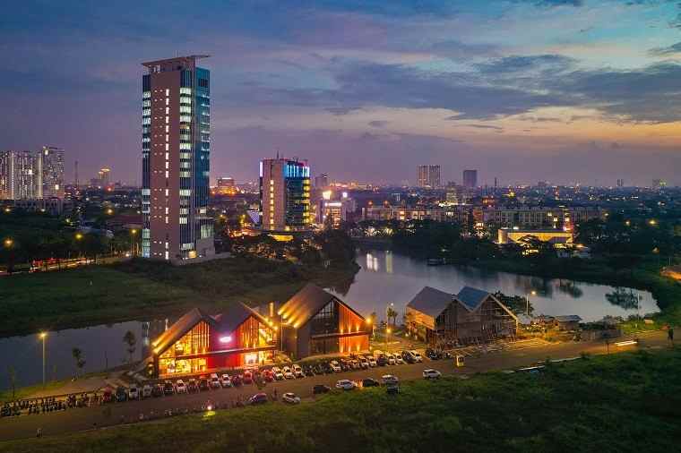 dijual rumah cluster palm residence