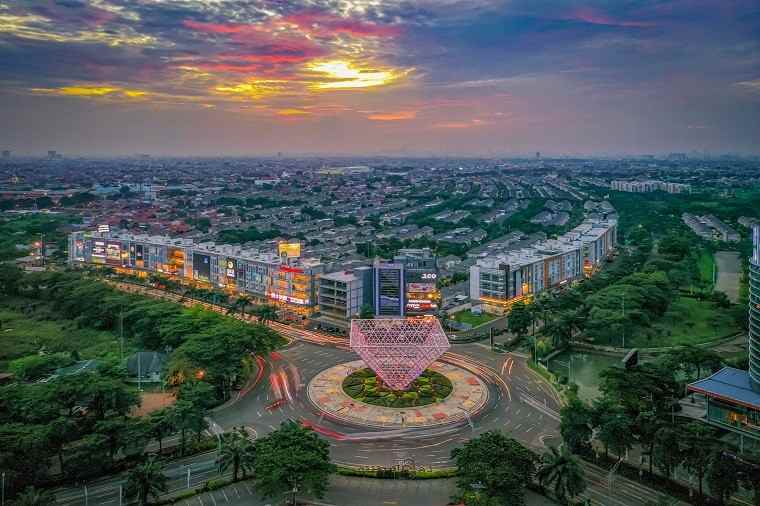 dijual rumah cluster palm residence