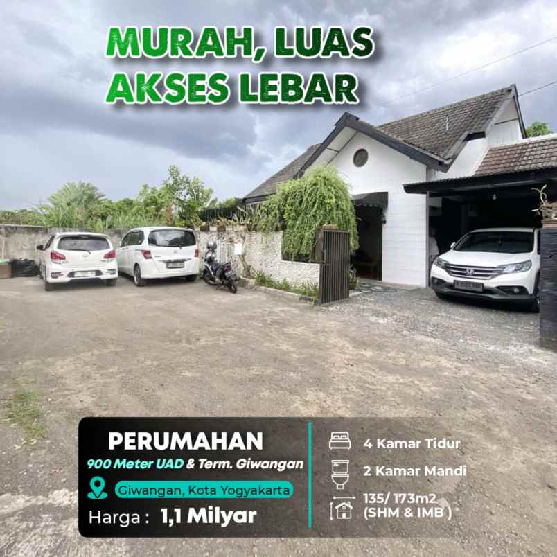 dijual rumah dekat kampus uad