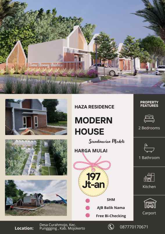 dijual rumah desa curahmojo kec