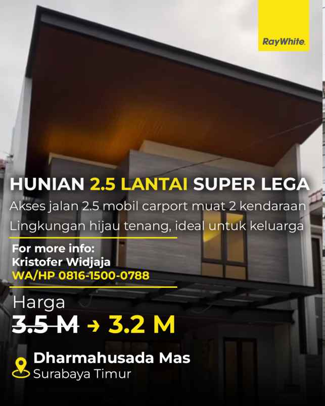 dijual rumah dharmahusada mas