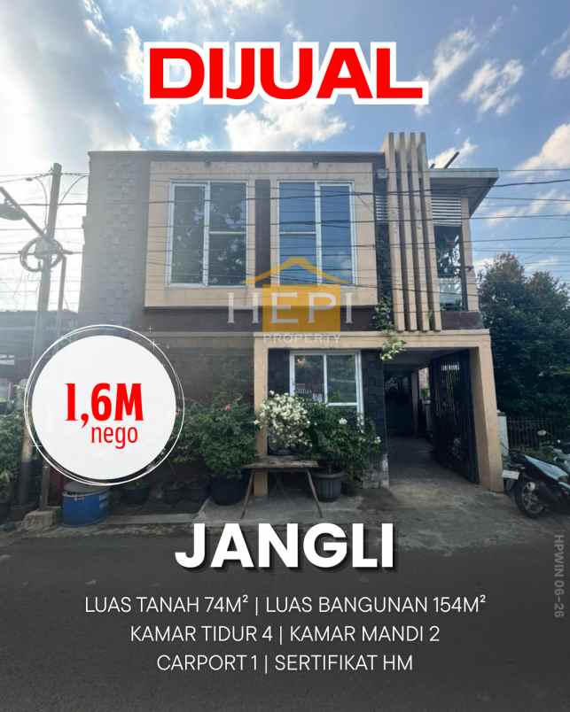dijual rumah di jangli semarang
