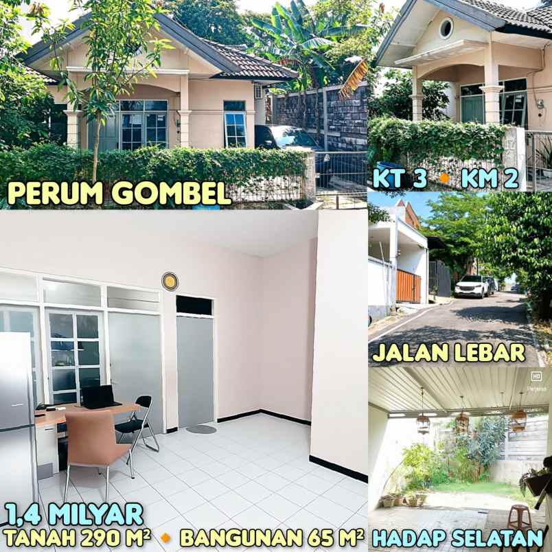 dijual rumah di perum gombel semarang