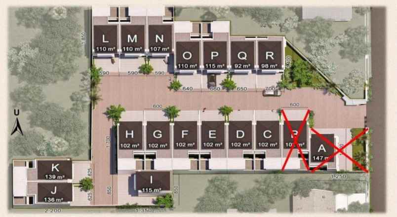 dijual rumah duren sawit