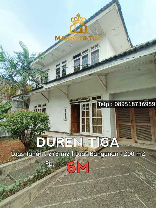 dijual rumah duren tiga