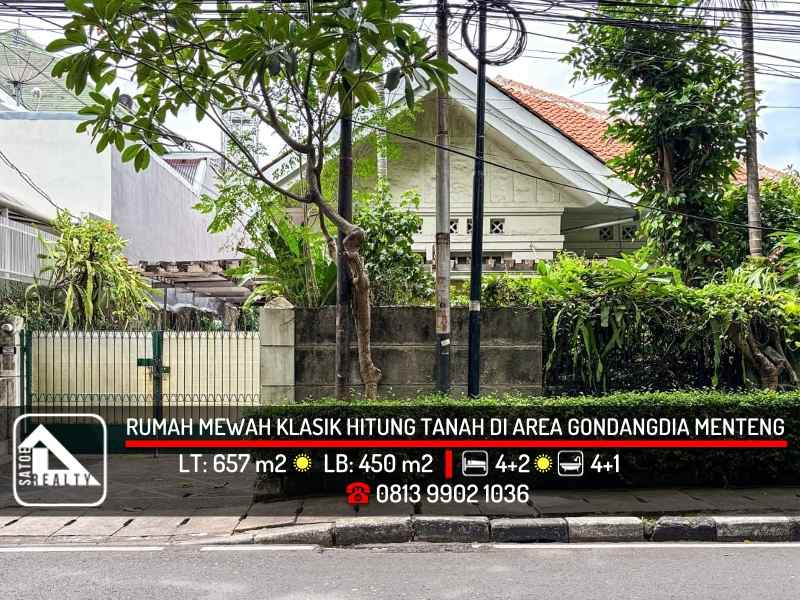 dijual rumah gondangdia menteng jakarta