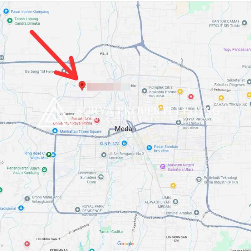 dijual rumah jalan graha metropolitan