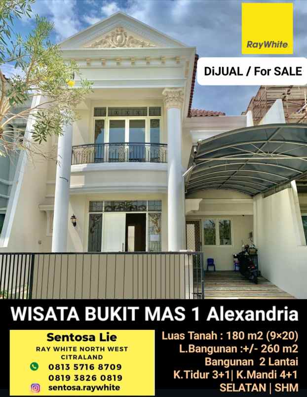 dijual rumah jalan wisata bukit mas 1