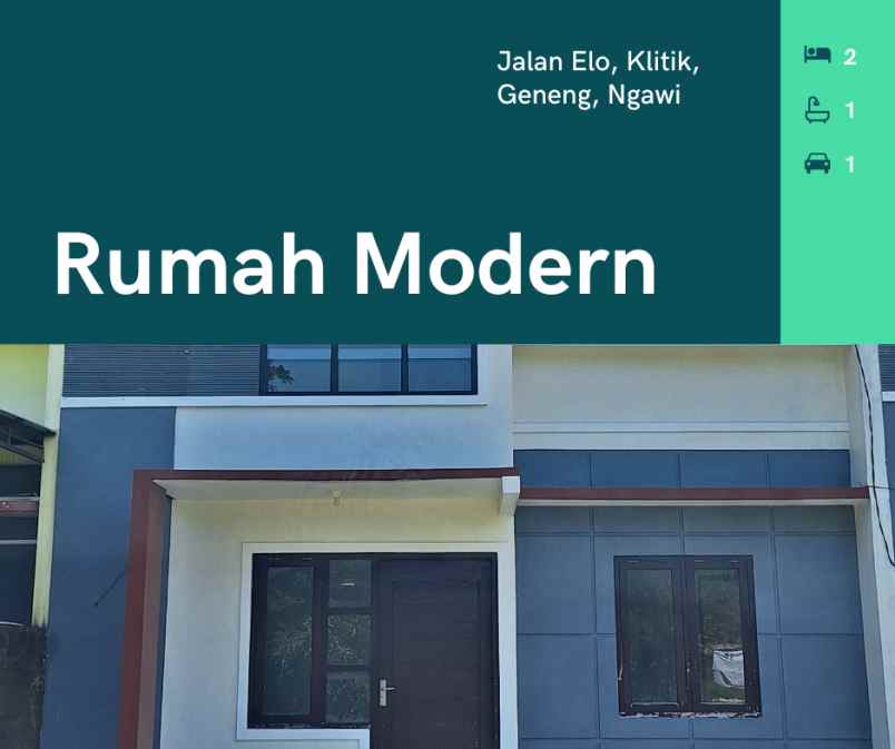 dijual rumah jl elo klitik geneng ngawi