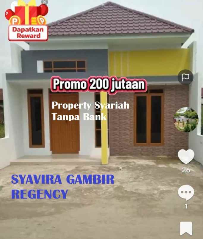 dijual rumah jl pendidikan 3 gg bunga