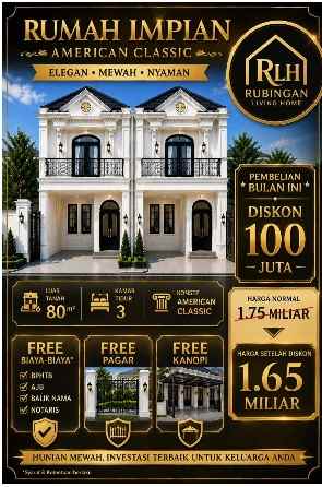 dijual rumah jl pintu taman mini ii