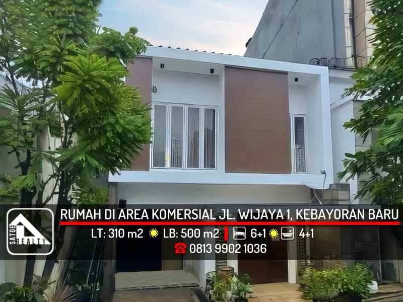 dijual rumah jl wijaya kebayoran baru