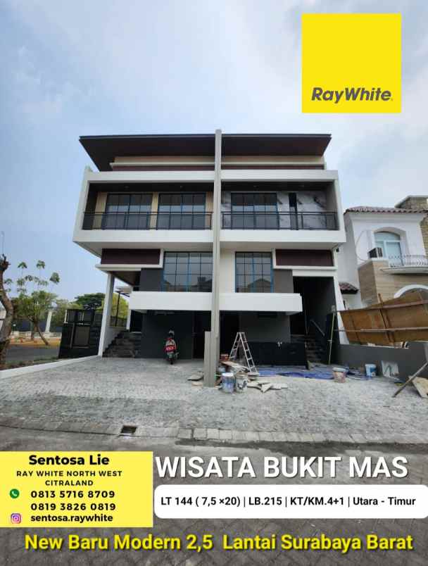 Dijual Rumah Wisata Bukit Mas 1 Surabaya New Baru Modern 4 1 Ktidur