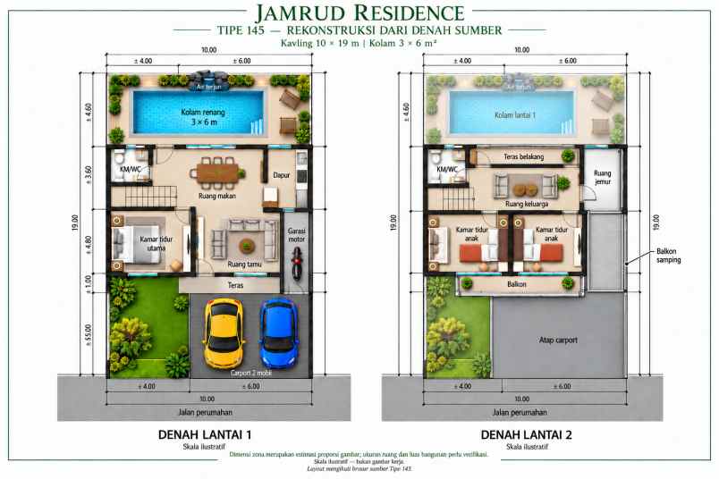 dijual rumah jl yudistira gg pabongan