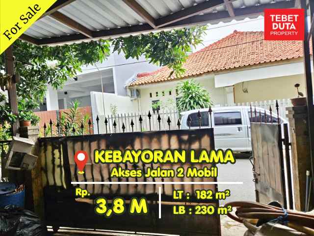 dijual rumah kebayoran lama