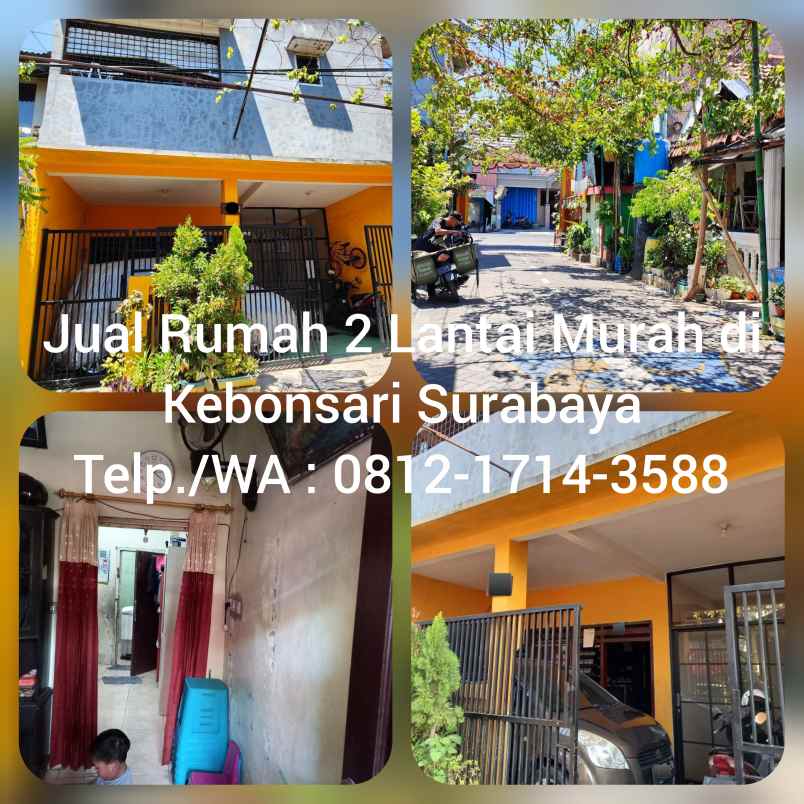Rumah Dijual Kebonsari Surabaya 2 Lantai Murah Di Bawah Pasaran