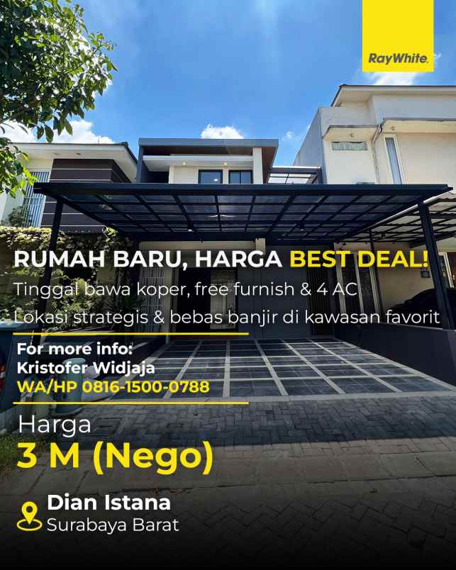 dijual rumah mocca vrbana dian istana