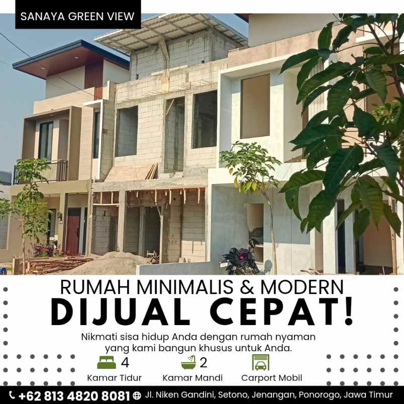dijual rumah niken gandini setono
