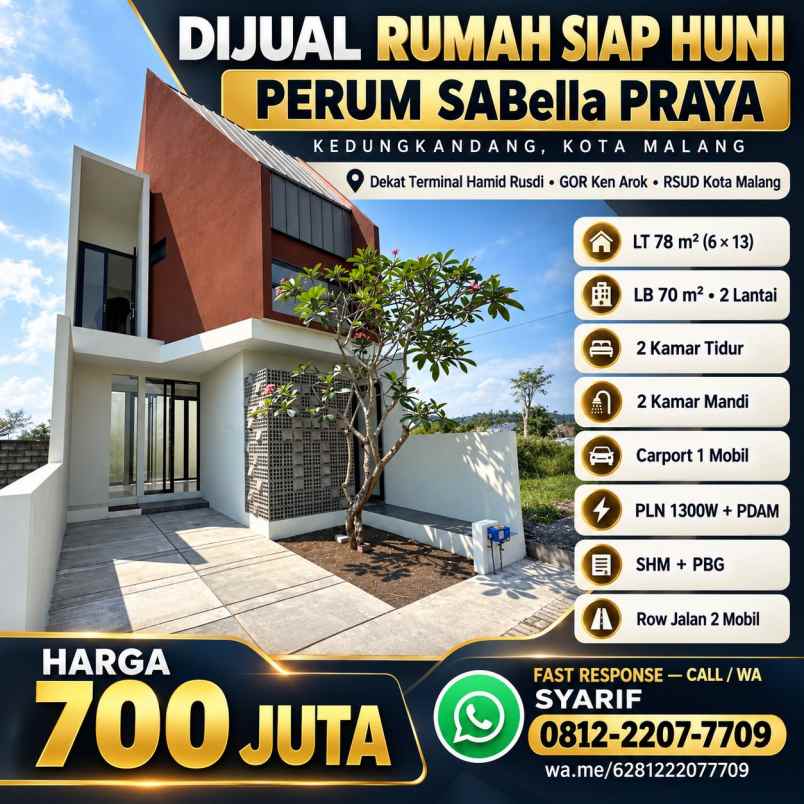 dijual rumah perum sabella praya