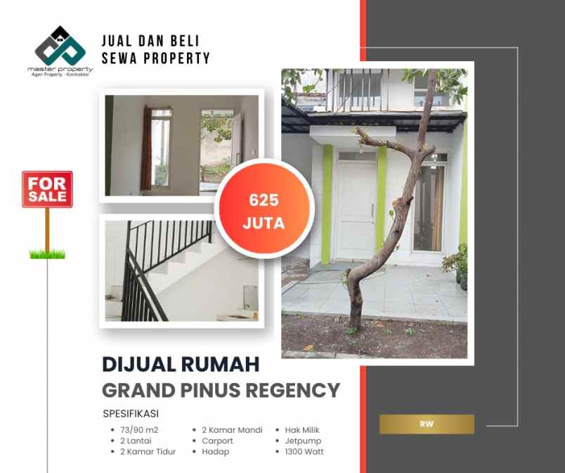 dijual rumah pinus regency