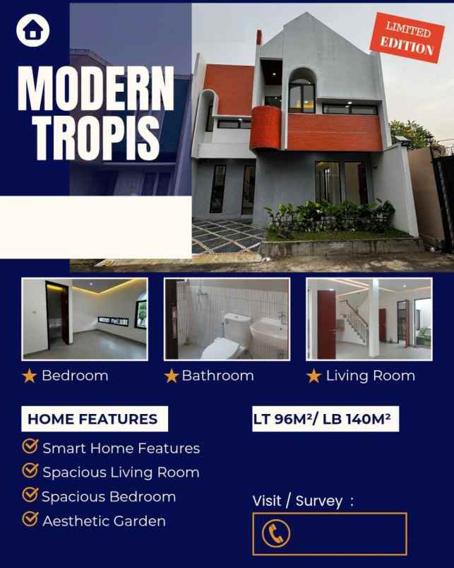 dijual rumah pondok cabe ilir