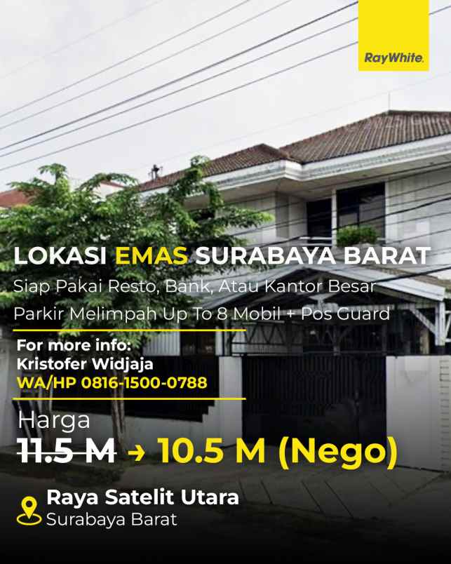 dijual rumah raya satelit utara