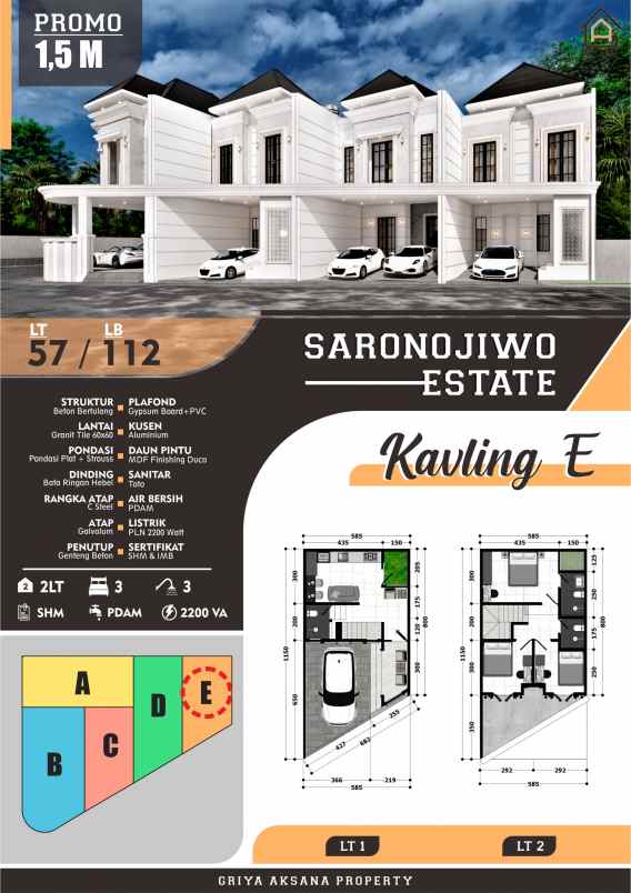 dijual rumah sarono jiwo