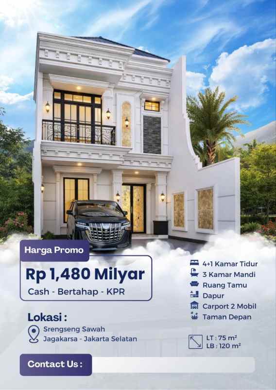 dijual rumah srengseng sawah