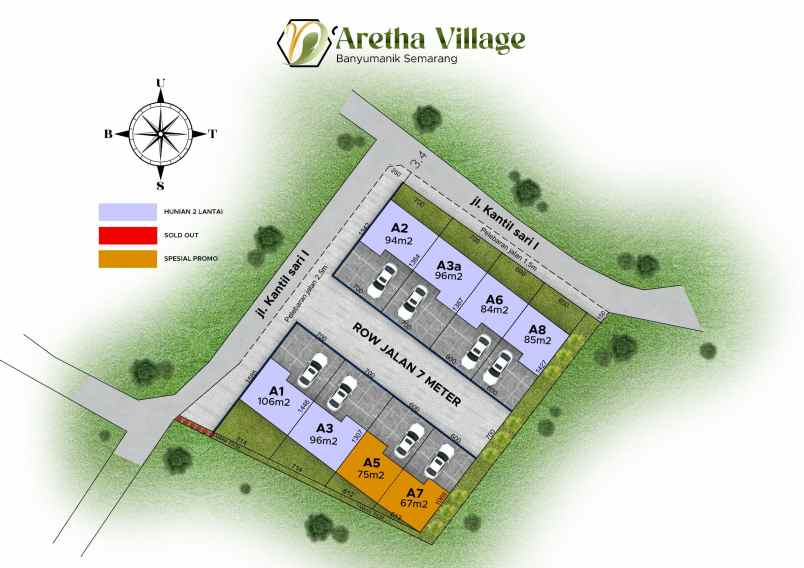 dijual rumah srondol kulon