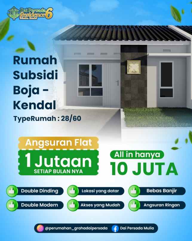 dijual rumah trisobo boja dekat mijen