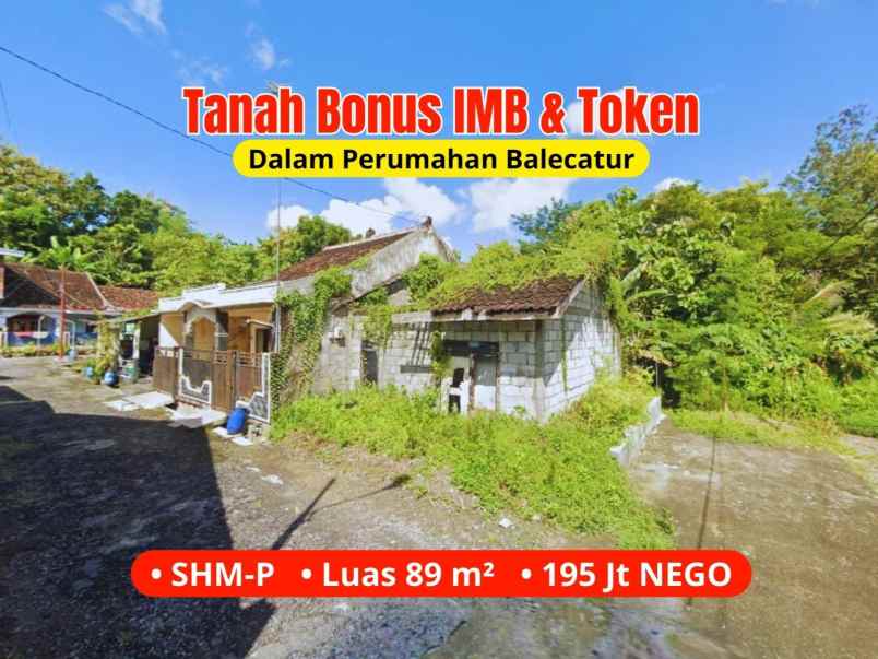 dijual tanah balecatur kec gamping