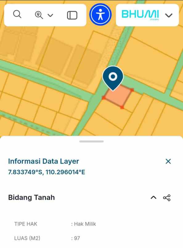 dijual tanah barat kampus umy