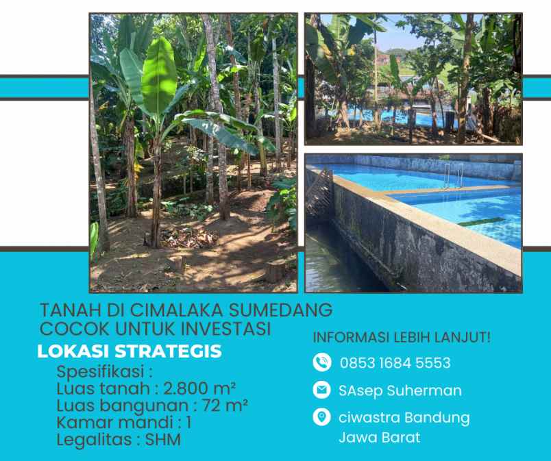 dijual tanah cimalaka sumedang jawa barat