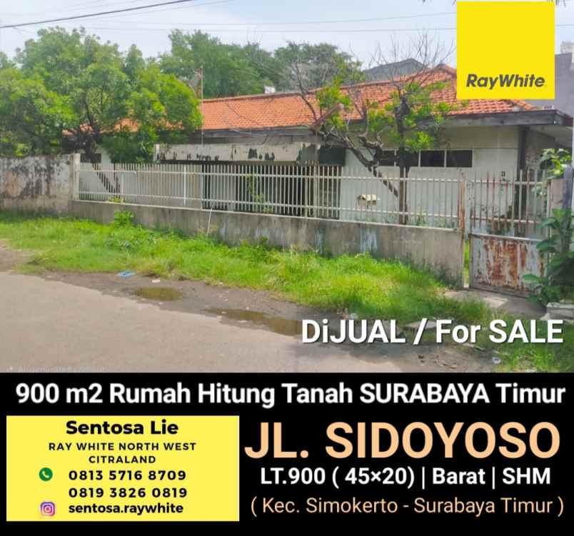 dijual tanah jalan sidoyoso