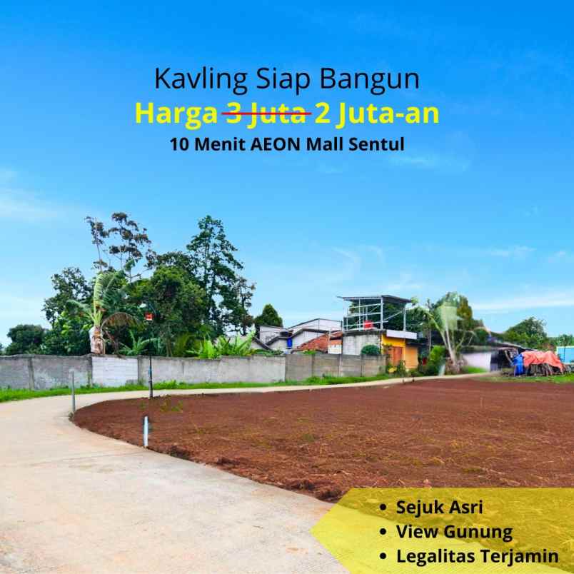 dijual tanah jl bojong koneng babakan