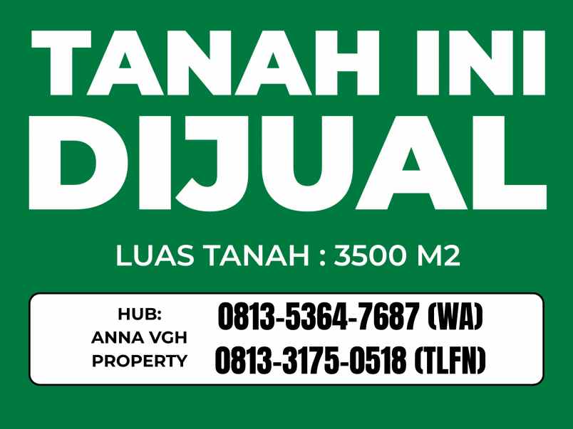 dijual tanah jl kalianak kec asemrowo