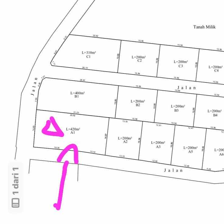 dijual tanah jl mundeh i