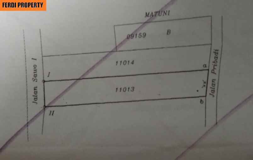 dijual tanah jl pasar kranggan