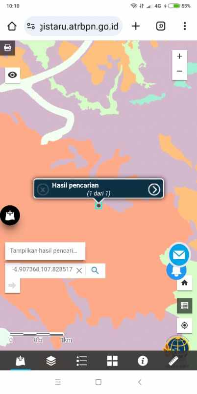 dijual tanah jl raya parakan muncang