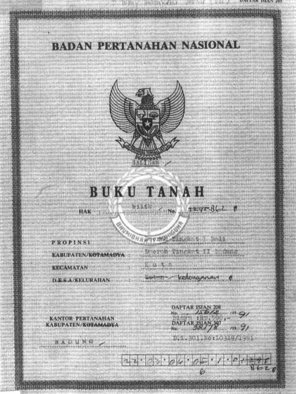 dijual tanah jl segara madu